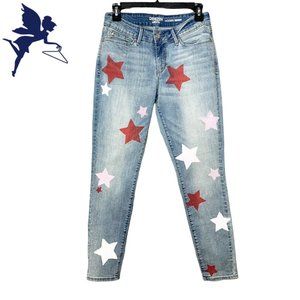 DENIZEN X LEVI'S Custom Modern Skinny FOURTH OF JULY Americana Jeans